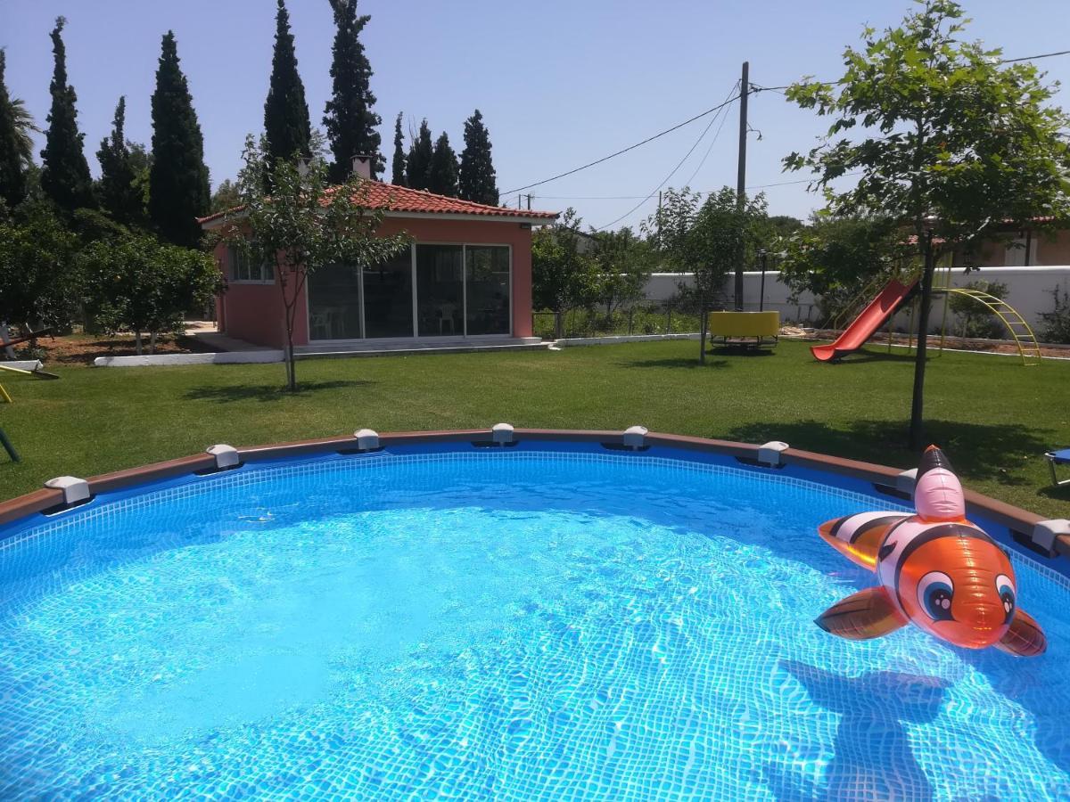 Marathon Beachside Villa 100M From The Beach Schinias Extérieur photo