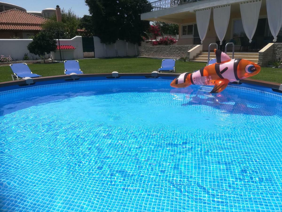 Marathon Beachside Villa 100M From The Beach Schinias Extérieur photo